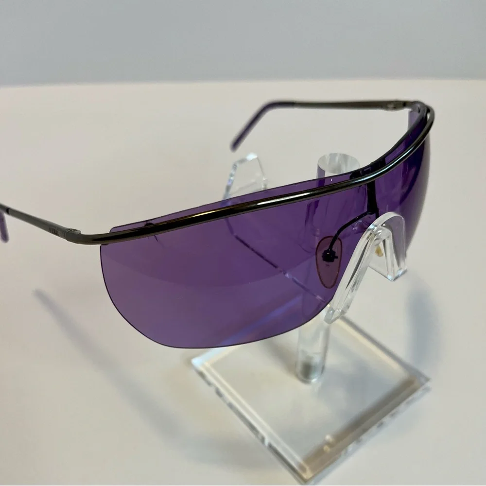 Vintage Gianfranco Ferré shield sunglasses.